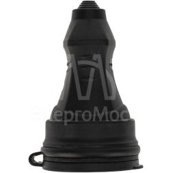 Розетка переносная влагозащ. с крышкой 16А IP44 230В 2P+PE каучук PROCONNECT 111-004-4