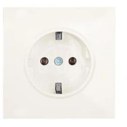 Розетка 1-мест. с/з ПБТ СП ZIMA IP20 16А безвинт. зажим слон. кость LEZARD 704-9088-122BQC