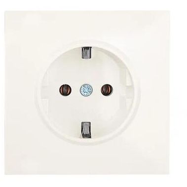 Розетка 1-мест. с/з ПБТ СП ZIMA IP20 16А безвинт. зажим слон. кость LEZARD 704-9088-122BQC