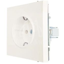Розетка 1-мест. с/з ПБТ СП ZIMA IP20 16А безвинт. зажим слон. кость LEZARD 704-9088-122BQC