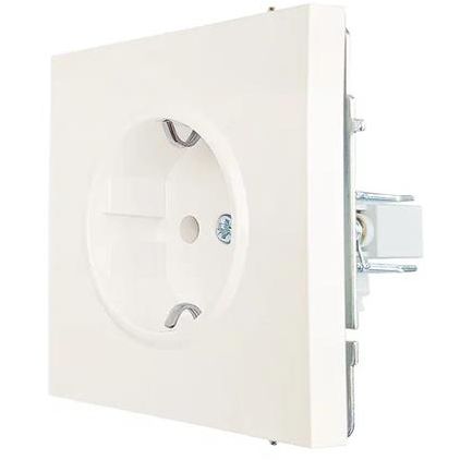 Розетка 1-мест. с/з ПБТ СП ZIMA IP20 16А безвинт. зажим слон. кость LEZARD 704-9088-122BQC