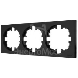 Рамка 3-м OSEN горизонт. квадрат черн. бархат LEZARD 743-4200-148