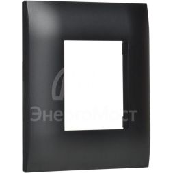 Рамка 1-м SKANDY SK-F01Bl черн. IEK SK-M12-K02