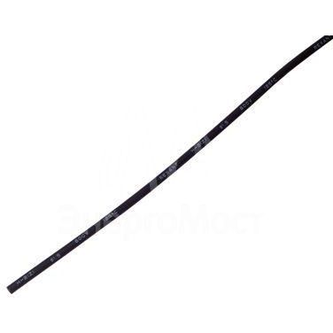 Трубка термоусадочная 1.5/1.0 1м черн. Rexant 20-1506