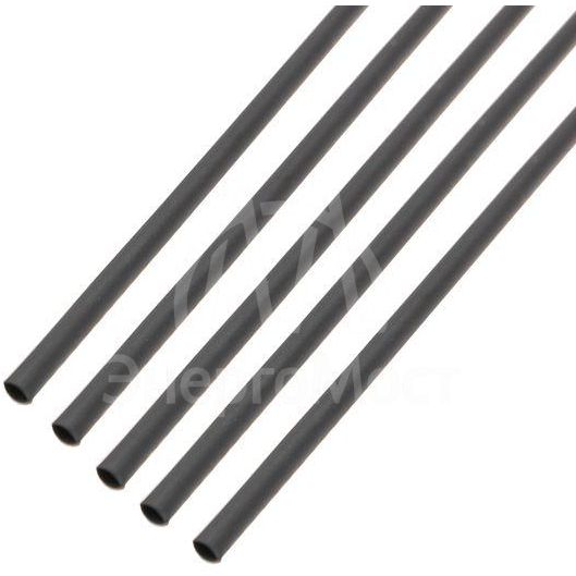 Трубка термоусадочная 1.5/1.0 1м черн. Rexant 20-1506