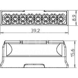 Клемма пружинная 8х2.5кв.мм 61 825 LGR OBO 2054523