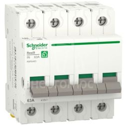 Выключатель нагрузки RESI9 (мод. рубильник) 63А 4P SchE R9PS463