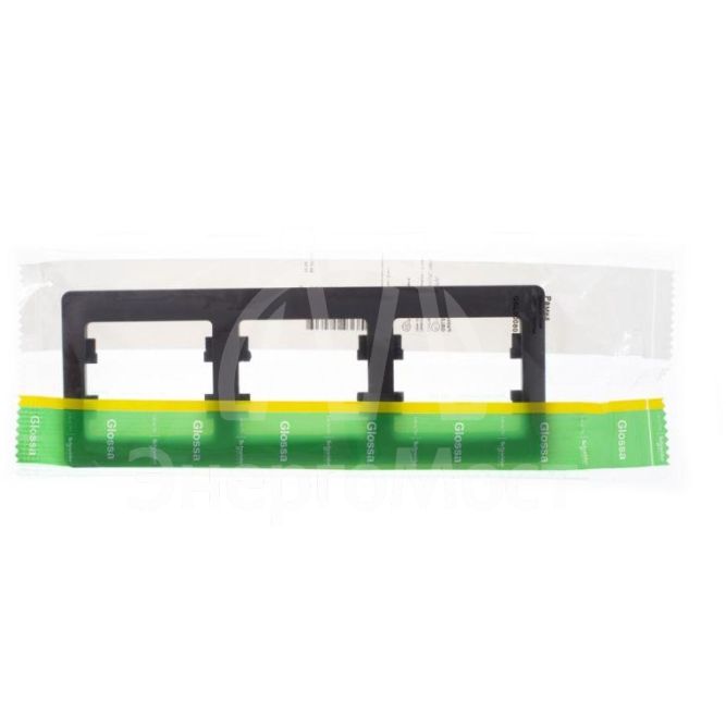 Рамка 3-м Glossa горизонт. шоколад SchE GSL000803