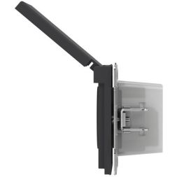 Розетка силовая KANT IP44 2P+E защ. шторки с крышкой черн. уголь DKC 7012013