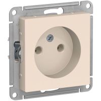 Механизм розетки 1-м СП AtlasDesign 16А без заземл. беж. SchE ATN000241