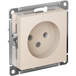 Механизм розетки 1-м СП AtlasDesign 16А без заземл. беж. SchE ATN000241