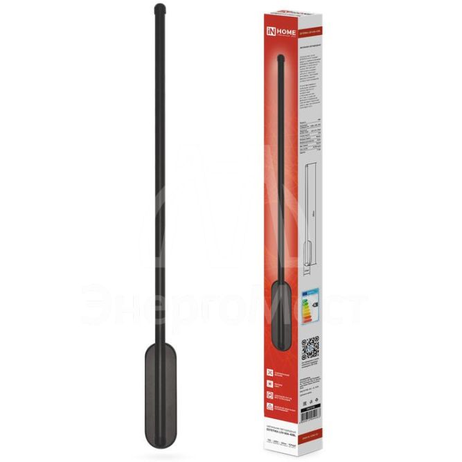 Светильник светодиодный ESTETIKA LUV-60A-40BL 10Вт 230В 4000К 700лм 600х50х25 черн. IN HOME 4690612054483