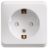 Розетка 1-м ОП Этюд 16А защ. шторки с заземл. бел. SchE PA16-004B