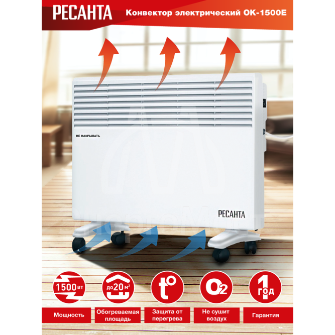 Конвектор РЕСАНТА ОК-1500Е