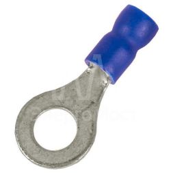 Наконечник с отверстием под винт и изолир.фaланцем ПВХ легкий ввод жилы 1.5-2.5кв.мм М6 d6.4мм (НКИ) (уп.100шт) DKC 2B6P-EE-PVC