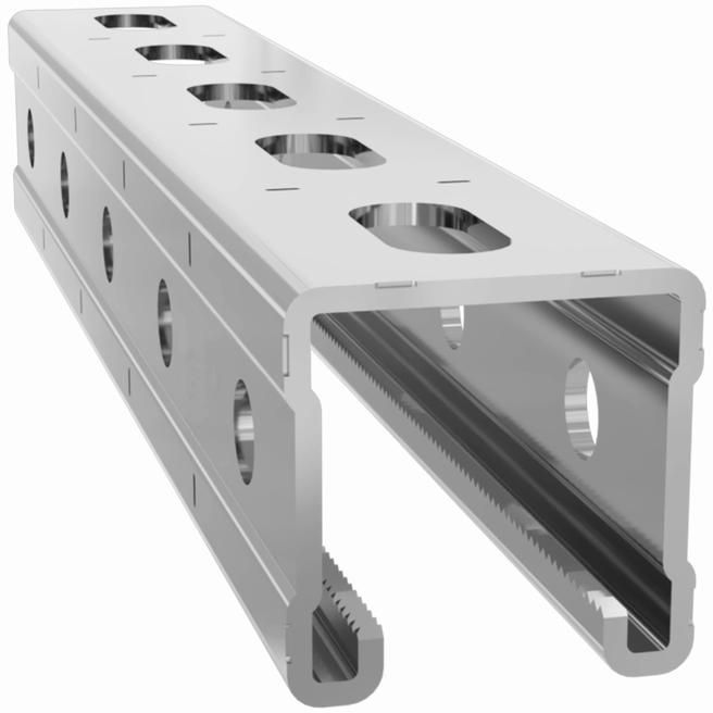 Профиль Strut С-образный перфорир. 41х41 L3000 2.5мм TOKOV ELECTRIC TKE-STP-41-41-2.5-3000