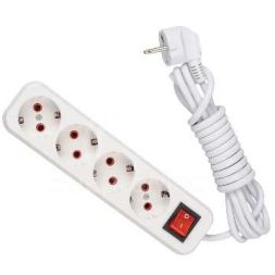 Удлинитель 4х2м с заземл. 16А IP20 с выкл. LEZARD 720-0402-402