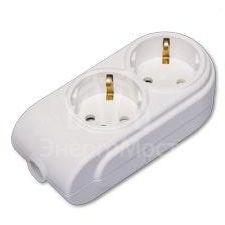 Колодка удлинителя 2-м с заземл. защ. шторки Makel N2210000