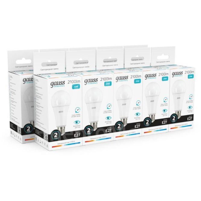 Лампа светодиодная Elementary A67 25Вт E27 4100К Gauss 73225