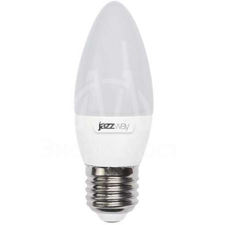Лампа светодиодная PLED-SP C37 7Вт свеча 3000К тепл. бел. E27 530лм 230В JazzWay 1027825-2