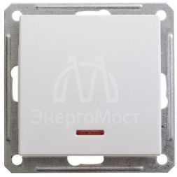 Механизм выключателя 1-кл. СП W59 16А IP20 с подсветкой бел. SchE VS116-153-1-86