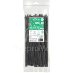 Стяжка кабельная 300х3.6 черн. (уп.100шт) SE IMT30036B