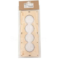 Шаблон для подрозетников c 4 отв. d72мм Expert EKF sh-d72-4