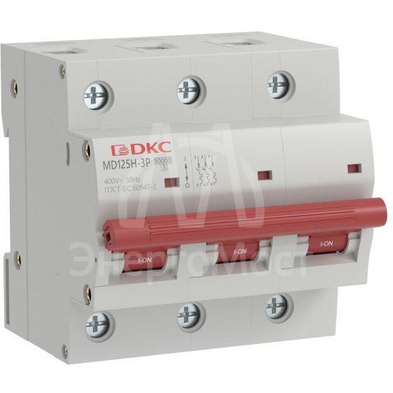 Выключатель автоматический модульный YON max типа MD125H 10кА 3 полюса хар-ка C 80А YON MD125H-3PC80