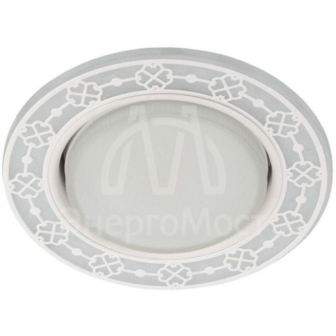 Светильник светодиодный DK LD28 WH/WH GX53 точечный; декор со светодиодной подсветкой бел./бел. ЭРА Б0037391