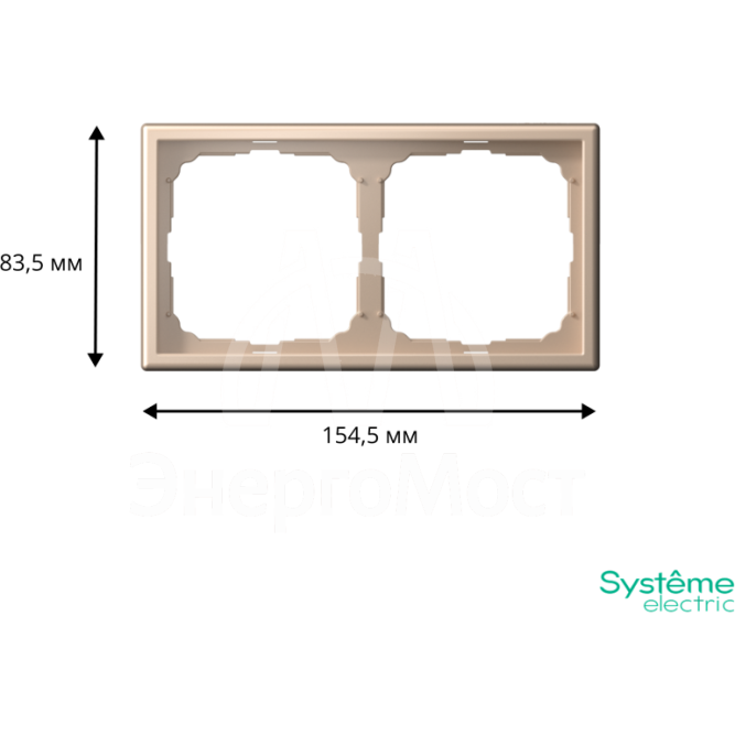 Рамка 2-м ArtGallery универс. песочн. SE GAL001202