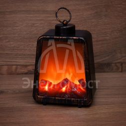Камин светодиодный &amp;quot;Лофт&amp;quot; с эффектом живого огня 17х10х24.5см 3хС (не в комплекте) Neon-Night 511-034