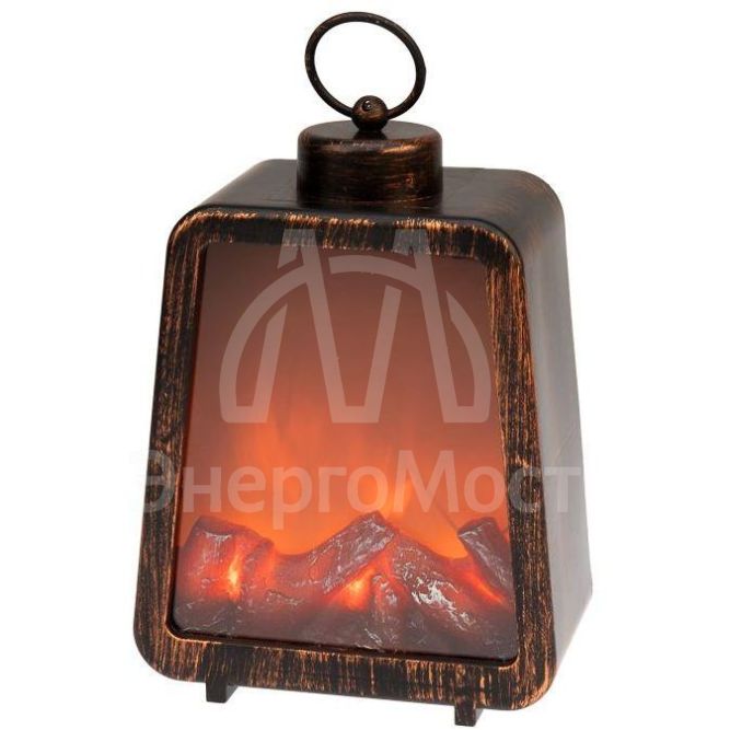 Камин светодиодный &amp;quot;Лофт&amp;quot; с эффектом живого огня 17х10х24.5см 3хС (не в комплекте) Neon-Night 511-034