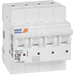 Выключатель автоматический модульный OptiDin BM63-4C20-4.5-УХЛ3 КЭАЗ 326822