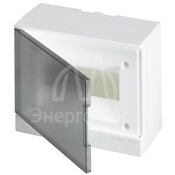 Бокс настенный Basic E 8М сер. прозр. дверь (с клемм) ABB 1SZR004002A2203