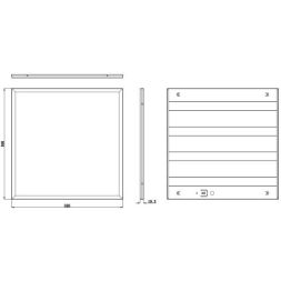 Светильник светодиодный SPO-6-48-4K-P (4) 48Вт 4000К универс. рассеив. призма 595х595х19 ЭРА Б0026954
