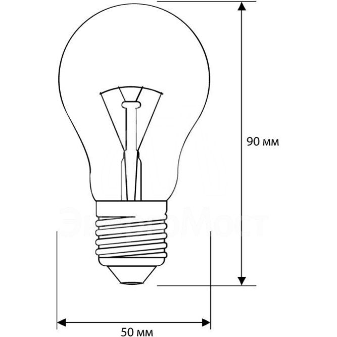 Лампа накаливания A CL 75Вт E27 220-240В Camelion 7278