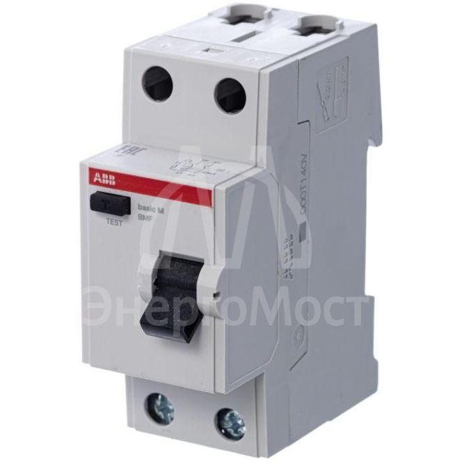 Выключатель диф. тока 2п 63А 30мА тип AC Basic M BMF41263 ABB 2CSF602041R1630