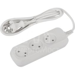 Удлинитель электрический UDL-10-315 Greenline 3 розетки без заземления 1.5м ПВС 2х0.75кв.мм Эра Б0065048