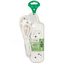 Удлинитель электрический UDL-10-315 Greenline 3 розетки без заземления 1.5м ПВС 2х0.75кв.мм Эра Б0065048