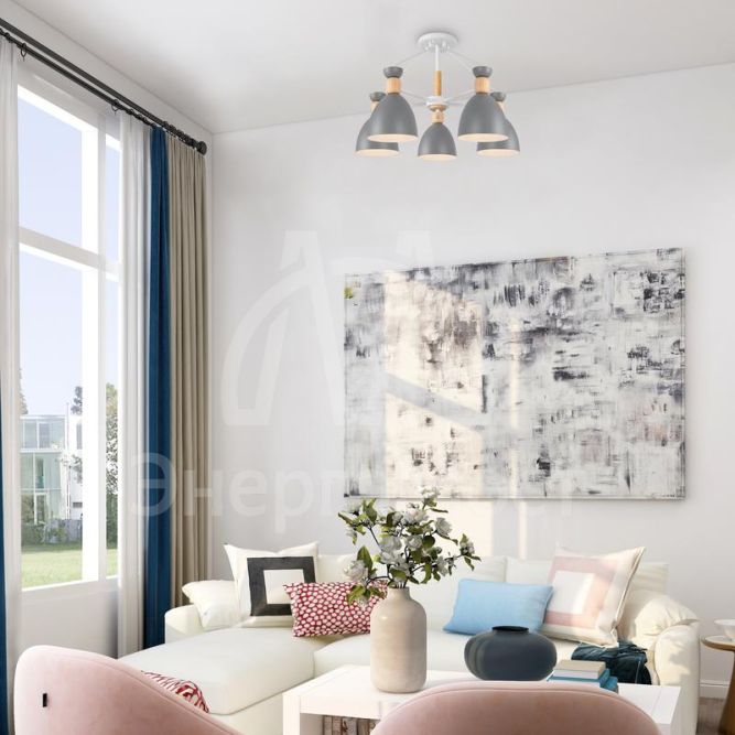 Светильник Delia 60Вт E27х5 IP20 потолочн. Freya FR5033CL-05W