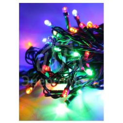 Гирлянда светодиодная 140LED зел. провод 12.8м (11.3+1.5) 8 режимов мигания IP20 мультиколор Космос KOC_GIR140LED_RGB