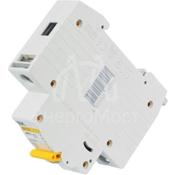 Выключатель автоматический модульный 1п C 1А 4.5кА ВА47-29 IEK MVA20-1-001-C