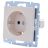 Розетка 1-м СП Vesna с заземл. защ. шторки ПБТ механизм крем. LEZARD 742-0388-124B