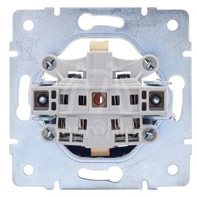 Розетка 1-м СП Vesna с заземл. защ. шторки ПБТ механизм крем. LEZARD 742-0388-124B