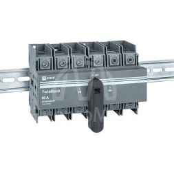 Рубильник 3п 80А реверсивный с рукояткой управления для прямой установки TwinBlock EKF tb-s-80-3p-rev