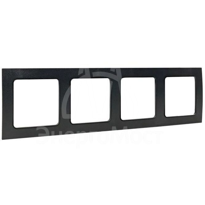 Рамка 4-м Стокгольм черн. PROxima EKF EAM-G-303-30
