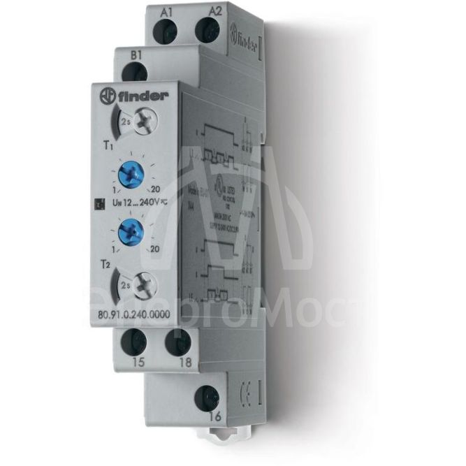 Таймер модульный асимметр. повтор. цикла FINDER 809102400000