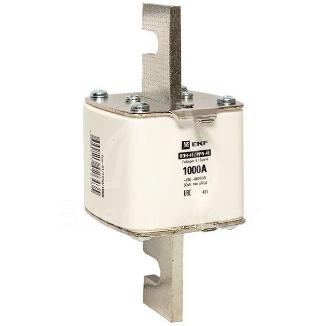 Вставка плавкая ППН-41 1250/1000А габарит 4 EKF fus-41/1250/1000