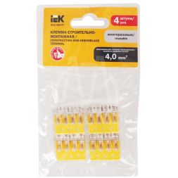 Клемма строительно-монтажная СМК 228-414 (уп.4шт) IEK UKZ60-414-004
