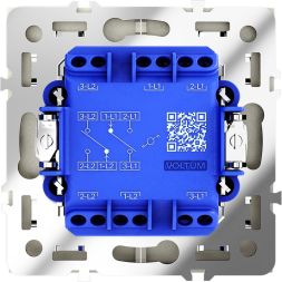 Переключатель проходной 2-кл. СП S70 10А механизм шелк Voltum VLS020304